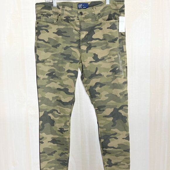 Gap new with tags camouflage mid rise ankle legging, size 14 - Picture 4 of 16
